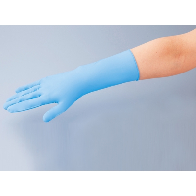 日本亚速旺 ASONE 丁腈手套(12英寸无粉)白色 S 1箱(100只盒x10盒) 8-5686-53 长 S 1000只装