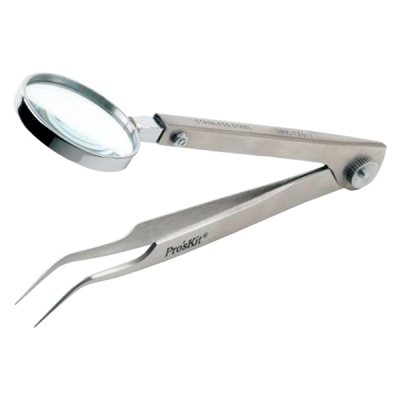 日本亚速旺 ASONE 带放大镜镊子 1PK-TZ015 1套 C3-9922-01 1PK-TZ015