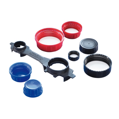 Kautex 广口方形瓶用盖子 250ml用盖子〔蓝色〕(1个) 3-7132-02