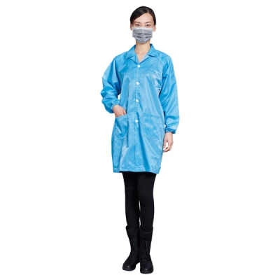 日本亚速旺 ASONE 实验室防静电工作服 L 蓝色 165-170cm CC-5232-03 L 蓝色