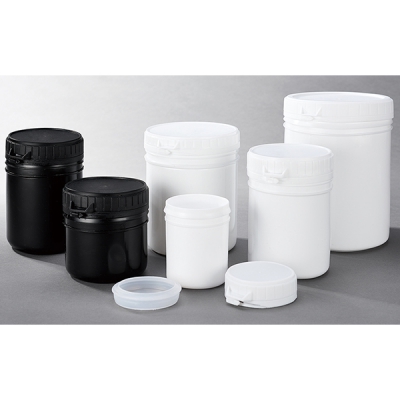 日本亚速旺 ASONE 易拉保险盖塑料直口瓶(含内盖)黑色 200ml CC-5228-02 黑色 200ml