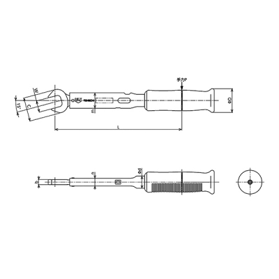 TOHNICHI东日 扭力扳手（螺栓紧固用） SP19N2X13 CC-5238-04 SP19N2X13