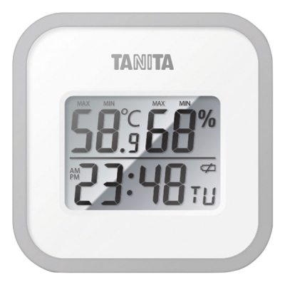 TANITA百利达 数字式温湿度计 TT558GY 1个入 C7-1353-01 TT558GY 1个入