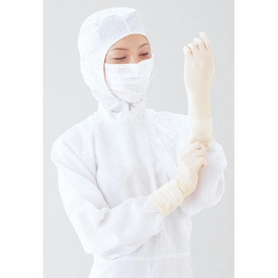 日本亚速旺 ASONE 乳胶手套 流畅型 无尘室内装 千个 M 100只10袋箱 C1-4774-72 流畅型 无尘室内装 千个