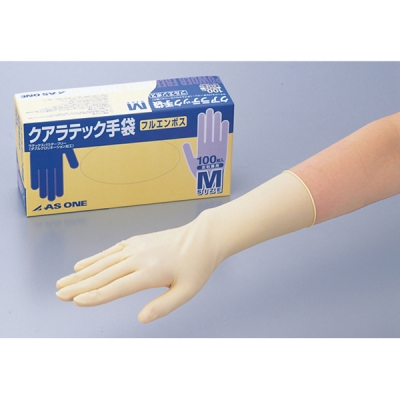 日本亚速旺 ASONE 乳胶手套 S 100只入 100只盒 1-8448-03 S