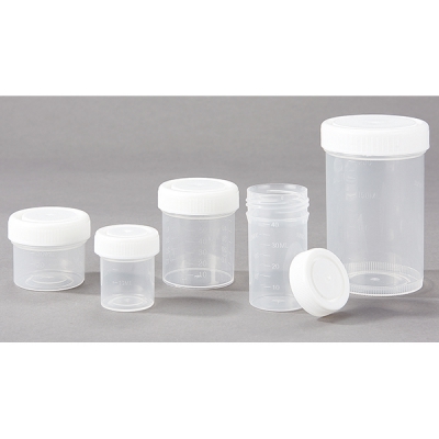 日本亚速旺 ASONE 样本杯 50ml 白盖 杯盖组合 1,000只箱 CC-5255-07 33104050W