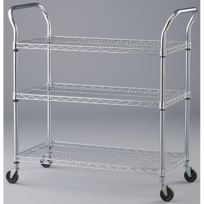 日本亚速旺 ASONE 三层手推车(镀铬) HJ8-5921-43 (1台) CC-3144-02