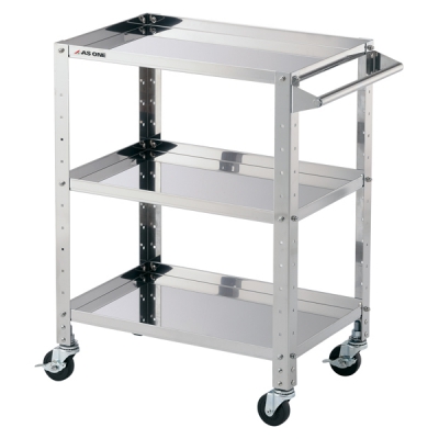 日本亚速旺 ASONE 不锈钢载重推车(带外框大3层) 1台 3-1557-04