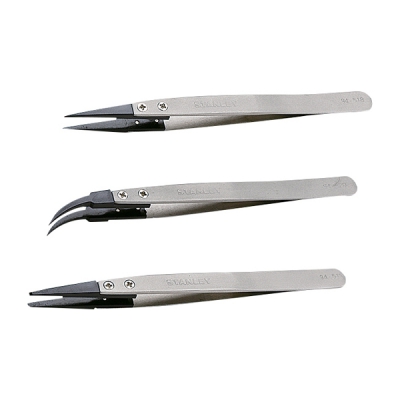 STANLEY史丹利 防静电尖头镊子 94-521-23 CC-7518-01 94-521-23