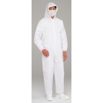 日本亚速旺 ASONE 防静电带头罩连体服 3L 1件 3-8766-03 3L