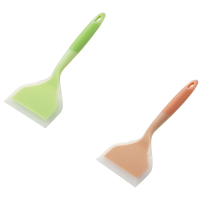 日本亚速旺 ASONE 硅胶铲 宽铲12cm 橙色 225 CC-5206-04