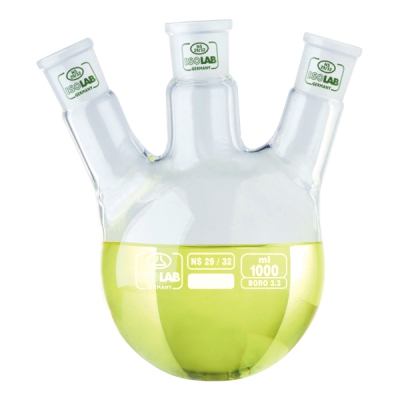 日本亚速旺 ASONE 三口圆底烧瓶 6240977 500ml 3-8267-06 6240977 500ml