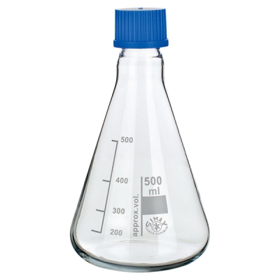 KavalierSIMAX 【售完即止】螺口三角烧瓶(带盖子)8023C500 (1个) 3-6012-03