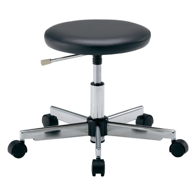 日本亚速旺 ASONE 清洁多彩圆椅(达到等级100)〔无脚踏环〕LRC-BK 黑色 (1个) 2-671-01