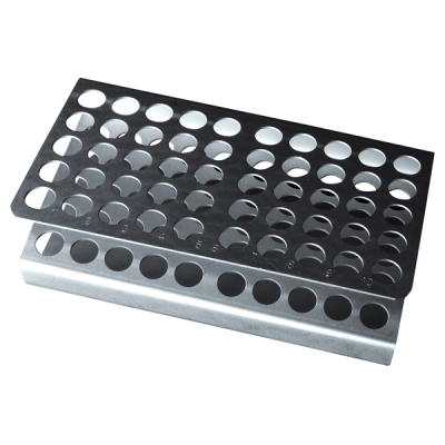 日本亚速旺 ASONE 不锈钢试管架 5×10孔 Z型 孔径17mm50201650 CC-5263-04 50201650