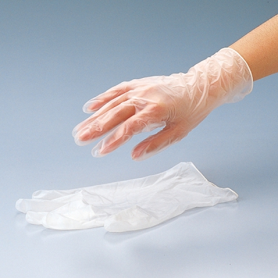 日本亚速旺 ASONE PVC手套(无粉纯水洗净) S 1箱(50副包×2包) 9-2400-03 S