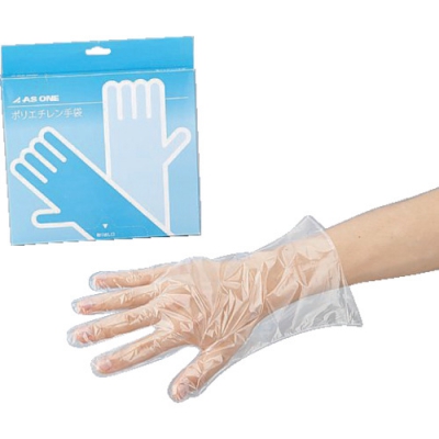 ASONE 亚速旺 2-4973-01-AS聚乙烯手套标准L（100枚装）