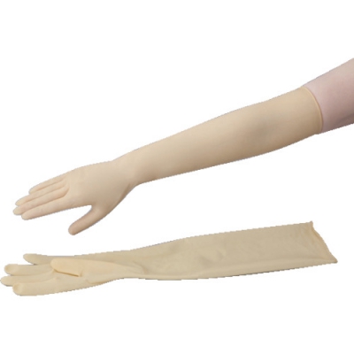 ASONE 亚速旺 11432-03-AS乳胶长手套无粉S（25双入）