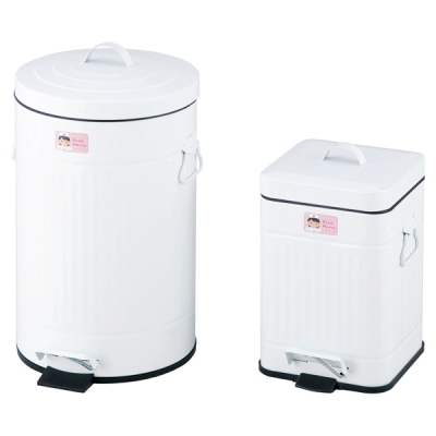 日本亚速旺 ASONE 脚踏式垃圾桶 方S (1个) 8-2517-03