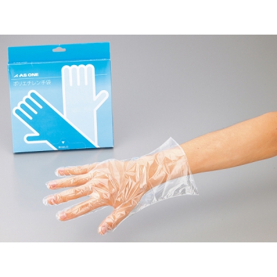日本亚速旺 ASONE 经济型PE手套(外部压纹) L 100只盒 C2-4975-01 L
