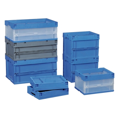 日本亚速旺 ASONE 经济型可折叠周转箱(欧州标准) TSZ4332B(1个) CC-3065-02