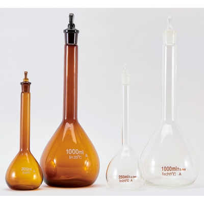 日本亚速旺 ASONE 经济型容量瓶(A级附检测合格证书)  200ml CC-4185-06