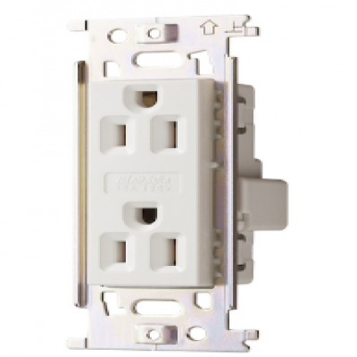 日本 MEIKO 明工社 ML1287T2W 接地双插座